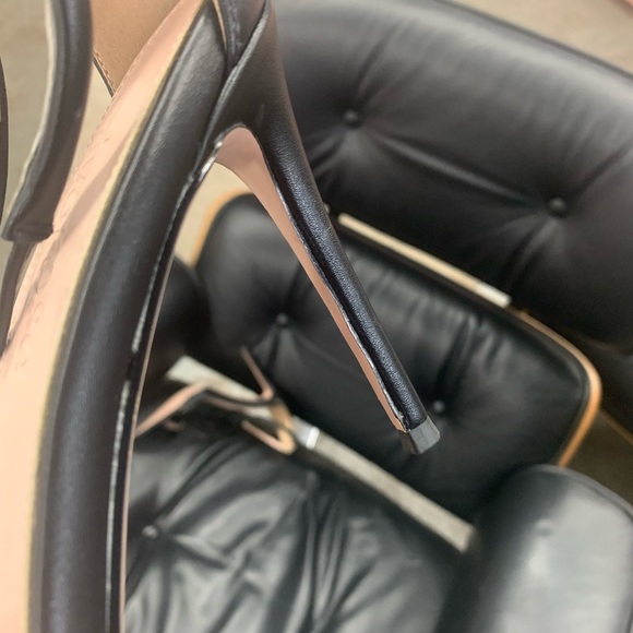 Women’s Pointed Toe Strappy Sandal Heel Black Faux Leather - Picture 10 of 14